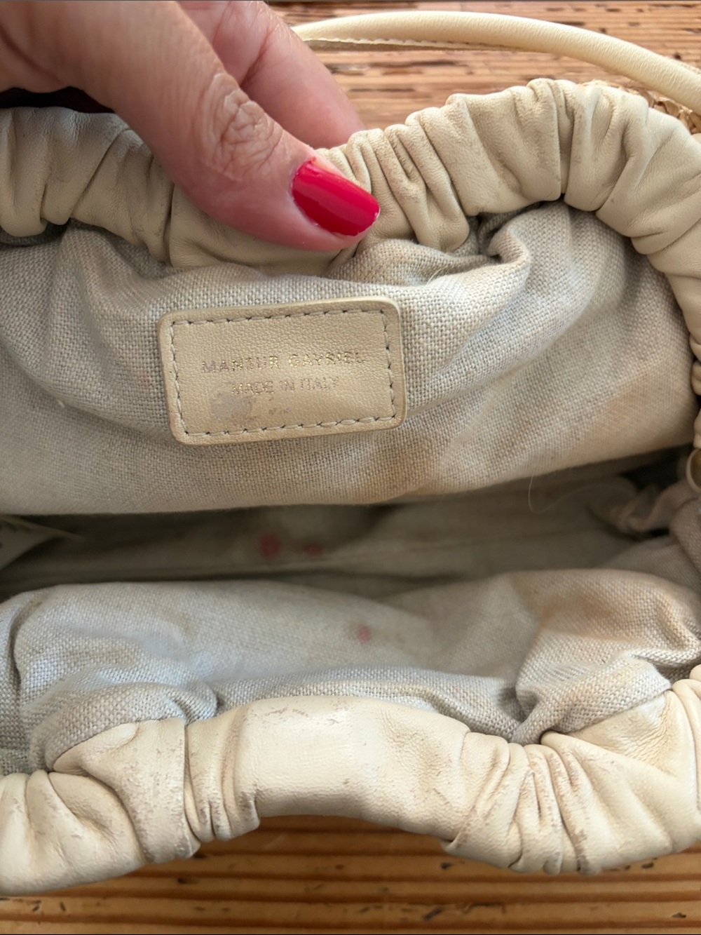 Mansur Gavriel Beige Mini Cloud Clutch - Picture 11 of 11